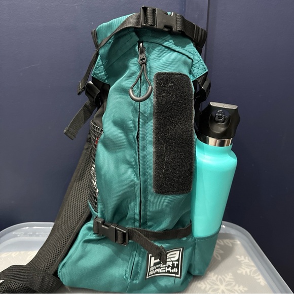 K9 Sport Sack Trainer Dog Backpack Carrier hike Teal for Small Dogs toy poodle - Picture 10 of 16